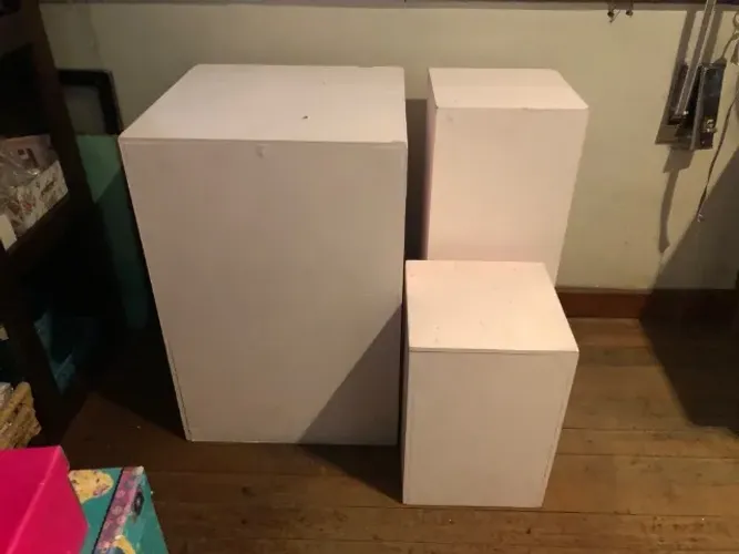 Caixas em mdf decoração para vitrine