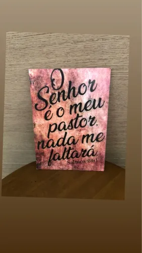 Quadro motivacional 29X20cm