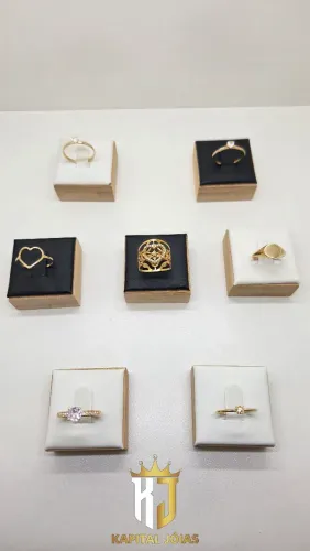 ANEL NOIVADO EM OURO 18K PRONTA ENTREGA