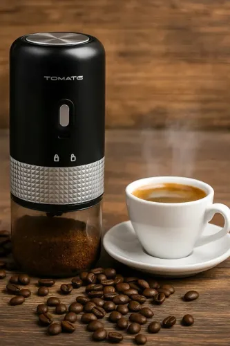 Moedor De Café Grãos Elétrico Portátil Recarregavel Usb