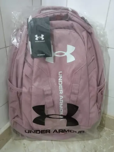 Mochila Unissex Importada Under Armour Hustle 5.0 29 Litros Nova Rosa