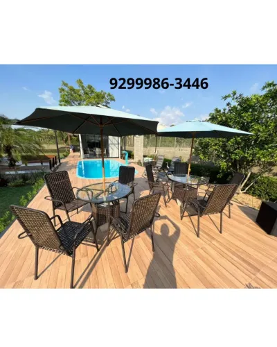 Conjunto com ombrelone 