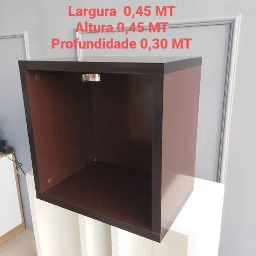 Prateleira Nicho 0,45 MT x 0,45 MT marrom Cubo