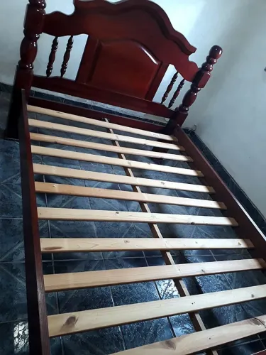 cama casal maciça torneadas premium