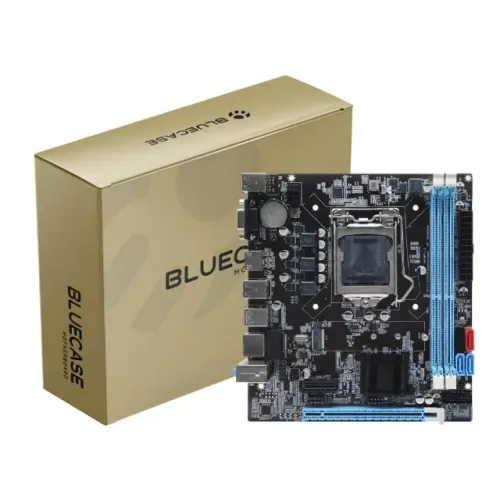 Placa Mãe Bluecase B75, DDR3, LGA1155, mATX, M.2 NVMe, HDMI - BMBB75-G3HGU-M2 REV 2.0