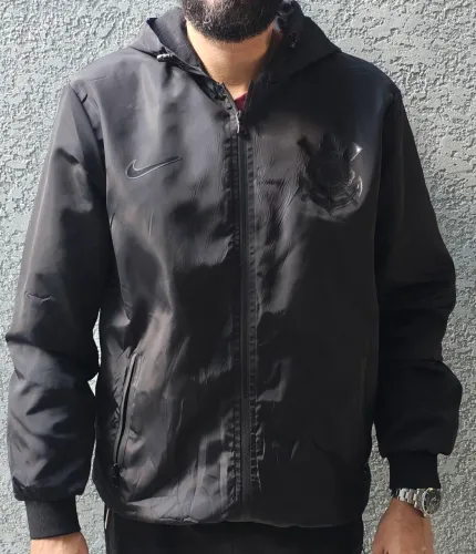 Agasalho Corinthians ALL Black com Capuz