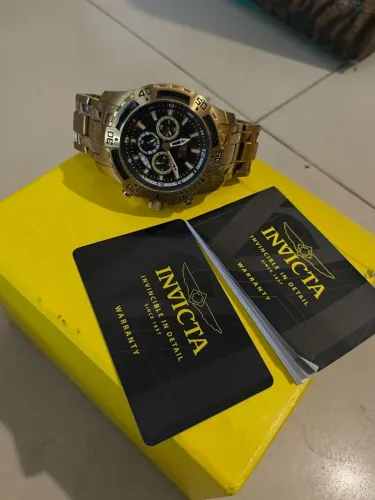 Relógio Invicta Dourado Cronógrafo