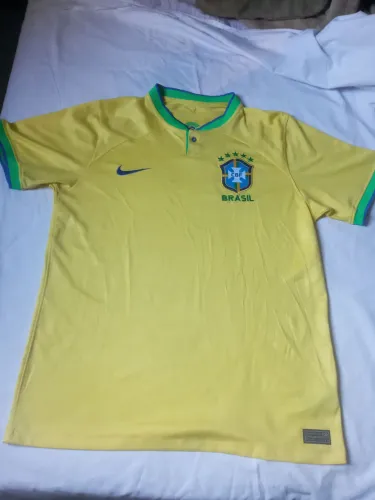 Camisa de Futebol Brasil - Tamanho g med 75x50