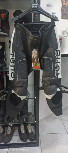 Calça Tutto 58 Eur tuning couro nova sem uso 