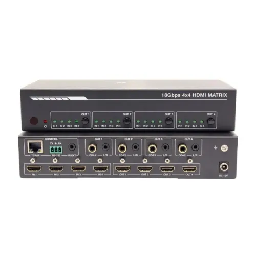 Matrix Hdmi Uhd 4k 60hz 4x4 Portas / As-mx44-2.0