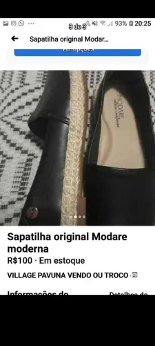 Sapatilha Modare original moderna