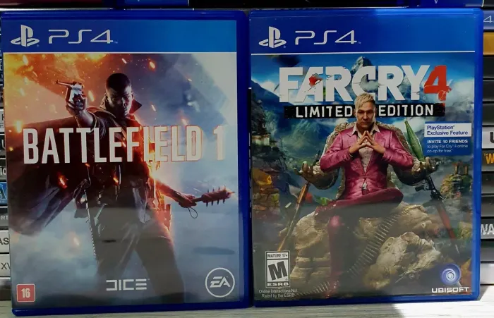 Jogos Ps4 Combo Battlefield 1 + Farcry 4 (Em Português)