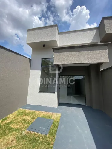 Casa nova á venda 78 m com área gourmet no Residencial Santa Fé em Goiânia.