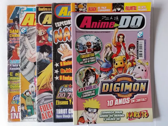 Revistas Anime Do kit Com 5 Volumes 