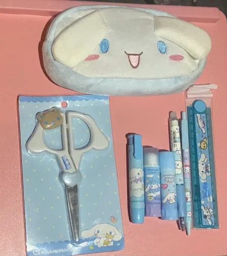 Kit material escolar Cinamorroll 7 itens