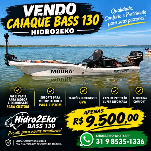 Vendo caiaque Bass 130