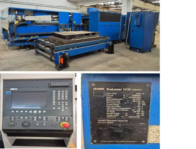 MÁQUINA LASER - TRULASER 5030 - 6000w - MESA 3000mm X 1500mm