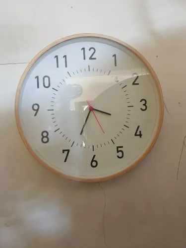 Relógio de parede retrô a pilha, maquininha nova,