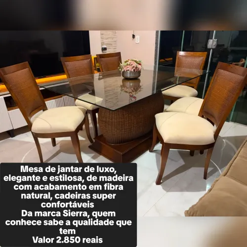 Mesa de jantar de luxo