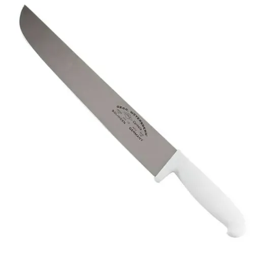 Faca Açougueiro 12"(30cm de lamina) aço inox Corneta