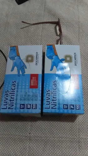 Luva nitrica sem pó