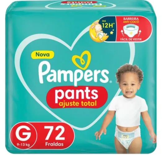 Fralda Pampers pants 72 unidades XG