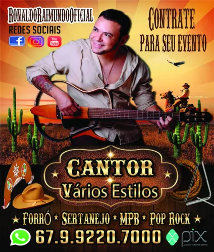 Cantor para Festas em Campo Grande MS - Voz e Violão ao Vivo