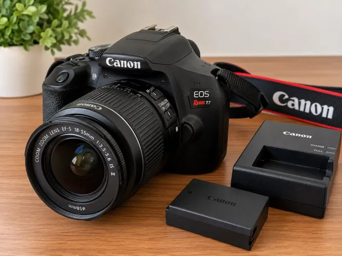 Câmera cânon REBEL T7