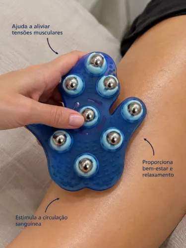 Massageador Manual Corporal com 8 Esferas