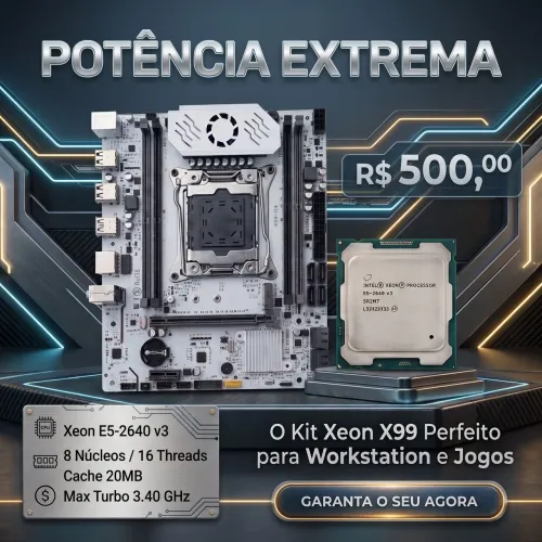 Placa Mae x99 com xeon 2640 v3