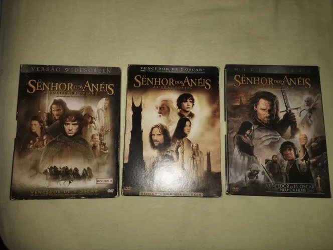 DVD Triologia Senhor dos Anéis original.