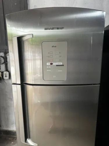 Geladeira inox frost free 440 litros linda