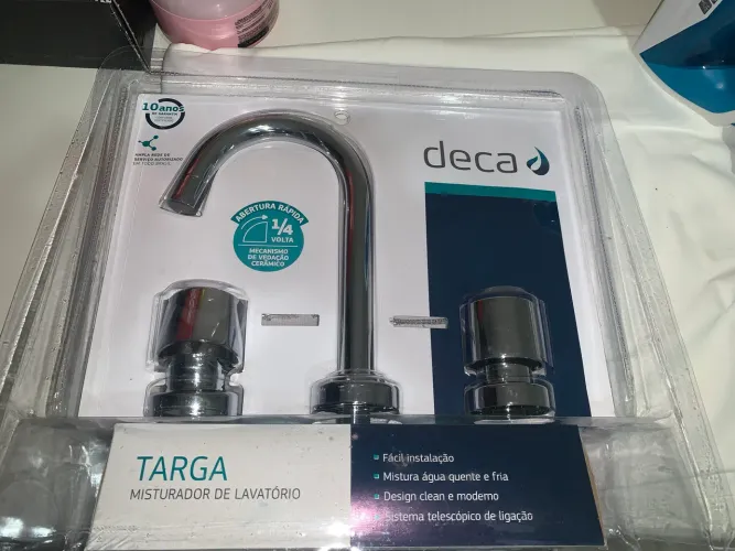 Torneira Deca Targa 1877 C40 bica alta DN15 misturador para lavatório mesa cor cromado