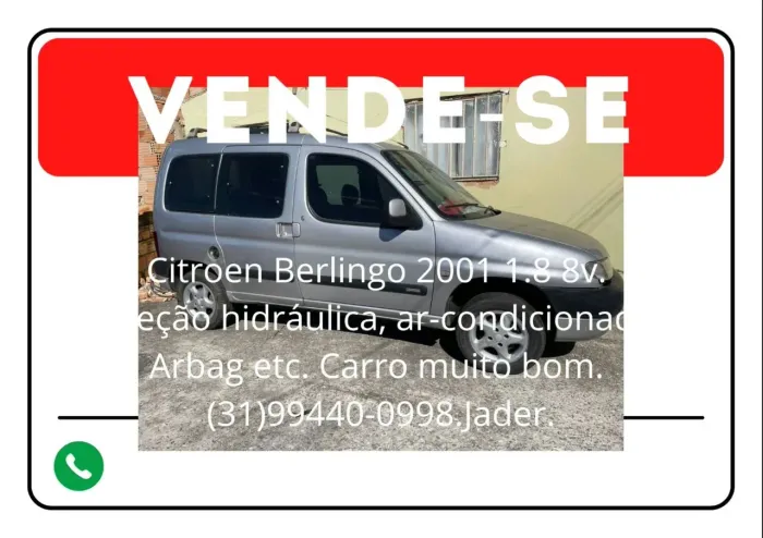 Citroen Berlingo Multspace GLX 1.8i 4P 2001