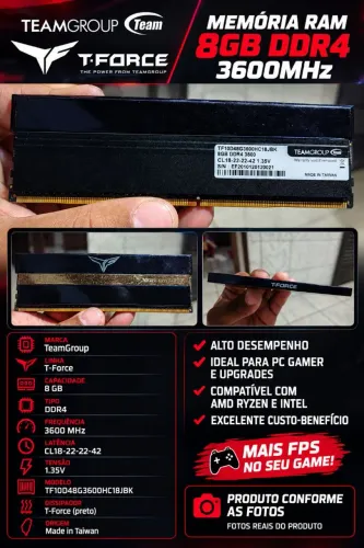 Memória ram ddr4 2x8