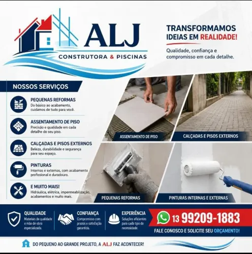 Assentamento de pisos e reformas