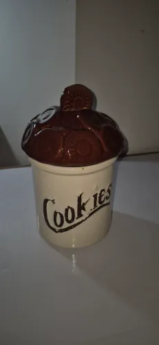 Pote biscoito vintage cerâmica