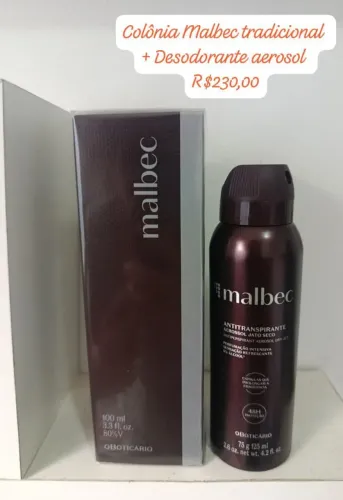 Kit Malbec Colônia + Desodorante Aerosol