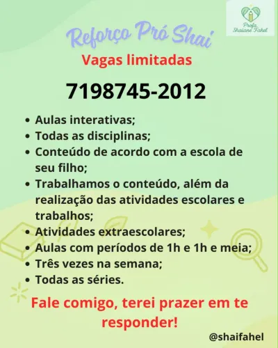 Reforço escolar