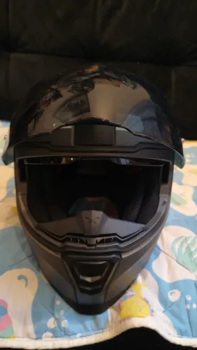 Capacete Texx n° 56 com nota fiscal e viseira de brinde