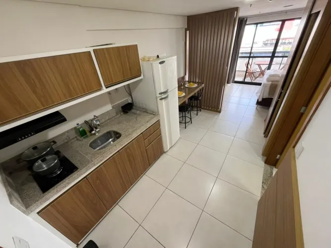 Flat mobiliado e completo com energia solar inclusa no Vivence - 201 Sul