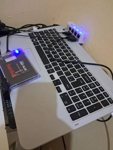 Notebook para tirar peça