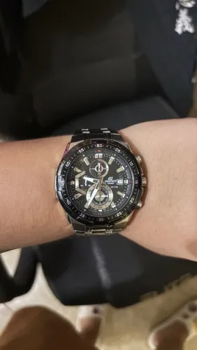 Casio Edifice EFR-539D Original Cronógrafo Aço Inox