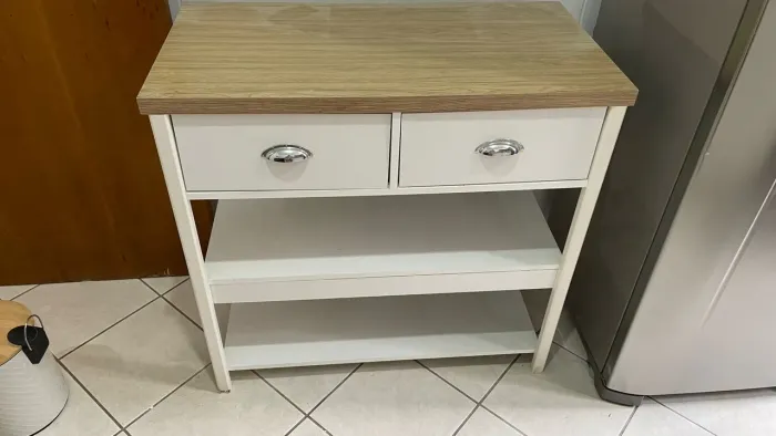 Aparador carrinho branco