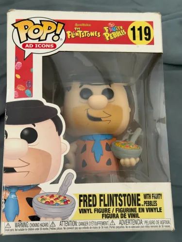 Funko pop Fred Flintstone com Fruity Pebbles #119