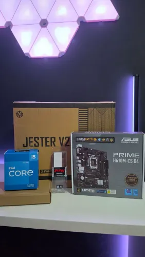 PC Novo Intel Core i5 12400 | 8GB | SSD + HD | RGB | Wi-Fi
