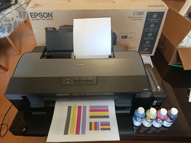 Impressora A3 Epson EcoTank L1300 - Cabeça Nova - Econômica