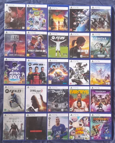 Jogos Ps5 usados Troca ou Venda - Valores variados
