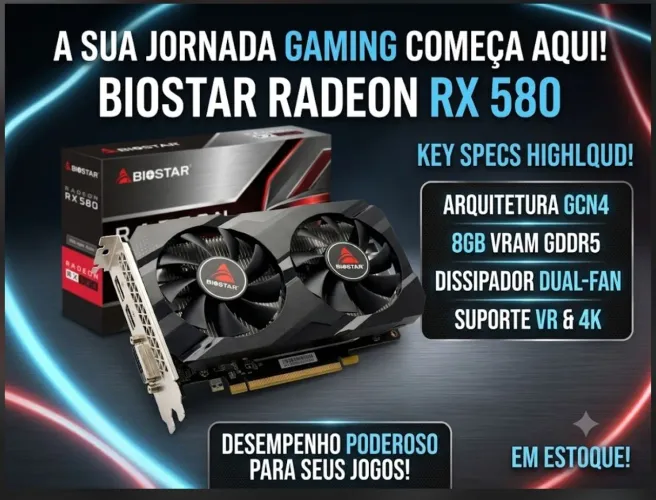 RX580 NO PRATICAMENTE NOVA