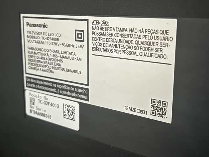 Tv Panasonic (não smart)